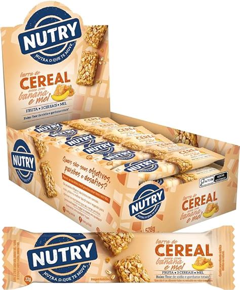 Nutry Barra De Cereal Banana Aveia E Mel Unidades Amazon