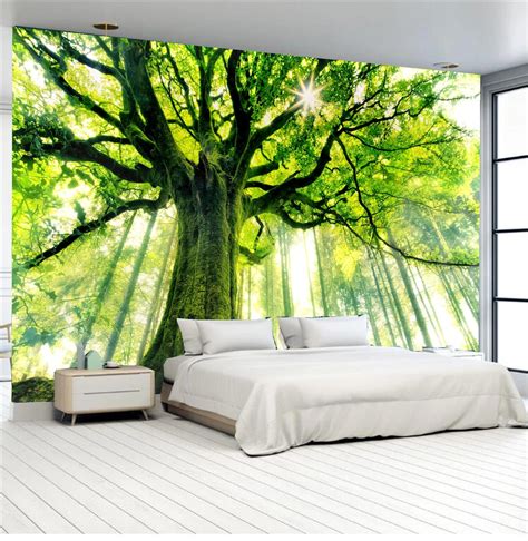 Peel And Stick Wallpaper Removebig Tree Wallpaperliving Room Etsy