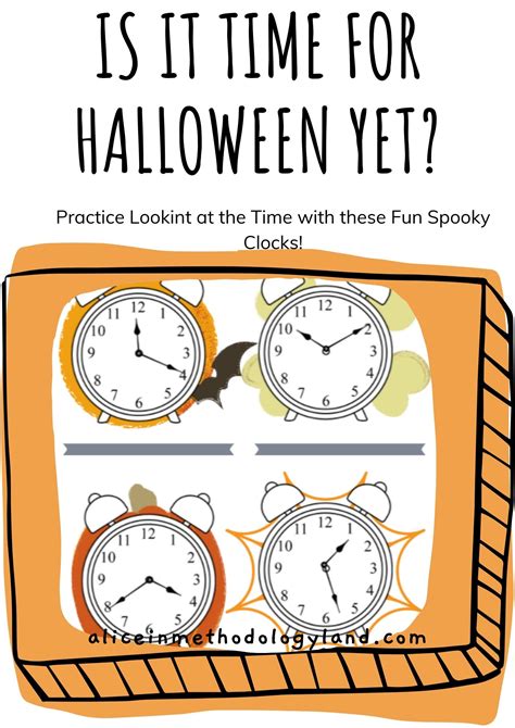 🎃 What’s the Time? – Telling Time Halloween Edition ⋆ Discover Methodologyland