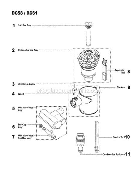 Dyson V6 Motorhead Parts Diagram | Reviewmotors.co