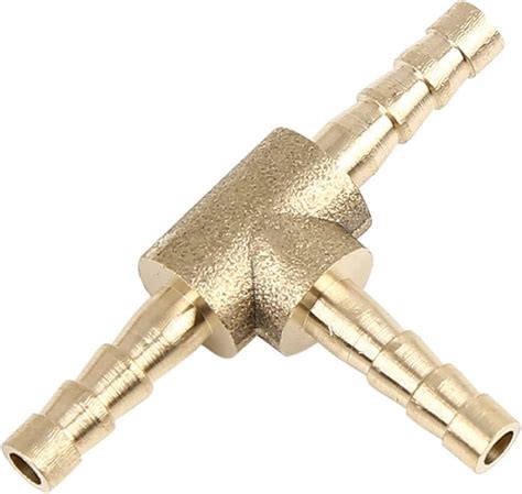 X Autohaux Mm Hose Barb Brass Way Tee Connector Adaptor For Fuel Air