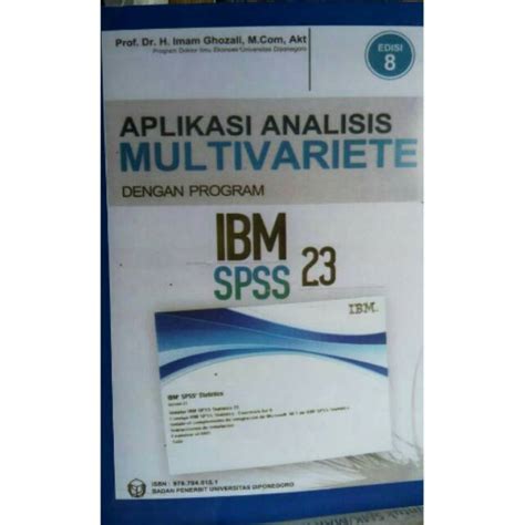 Jual Buku Aplikasi Analisis Multivariete Dengan Program IBM SPSS 23 By