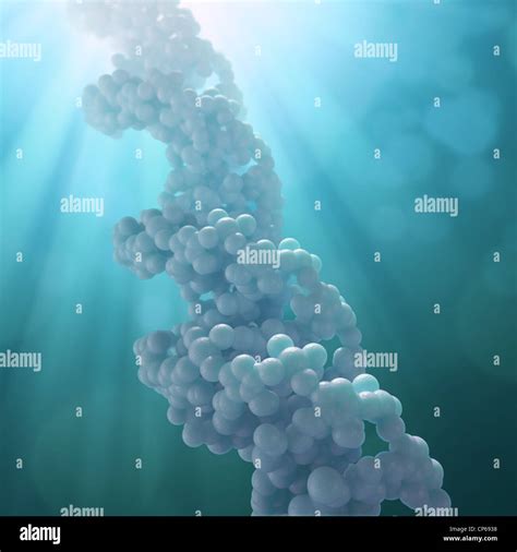 A DNA strand model background Stock Photo - Alamy