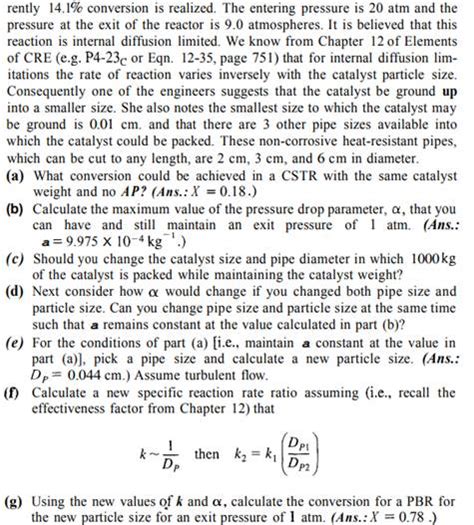 Solved The First Order Irreversible Gas Phase Reaction The First