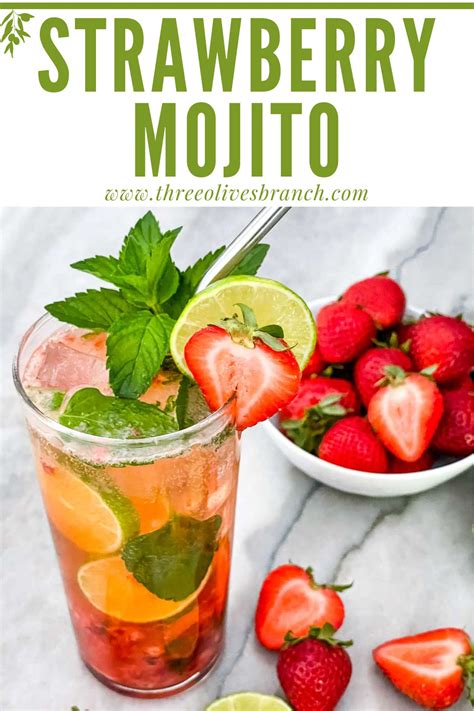 Strawberry Mojito Three Olives Branch