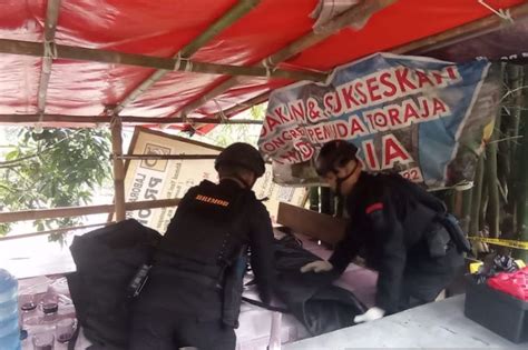 Tim Gegana Amankan Granat Aktif Temuan Warga Di Toraja Utara