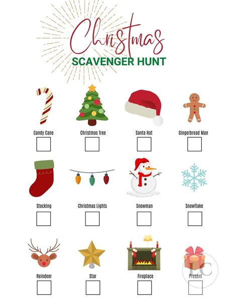 Christmas Scavenger Hunt Printable 6 - Livingston Creative