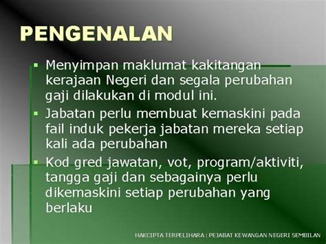 Modul Gaji Sistem Perakaunan Berkomputer Standad Kerajaan Negeri