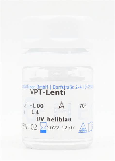 Hecht Ascon® Kakc F Vpt Lenti Formstabile Kontaktlinsen Spezial Versand