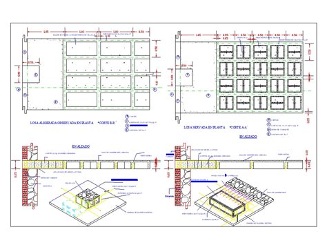 Losa Aligerada En AutoCAD Descargar CAD 128 81 KB Bibliocad