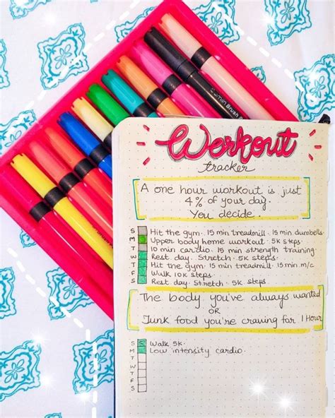 Fitness Bullet Journal Ideas To Keep You Motivated