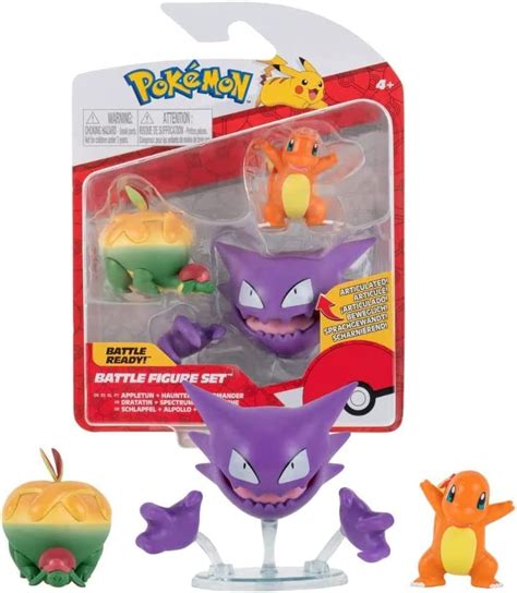 Pokemon Figurine Jouet Pack Haunter Charmander Appletun