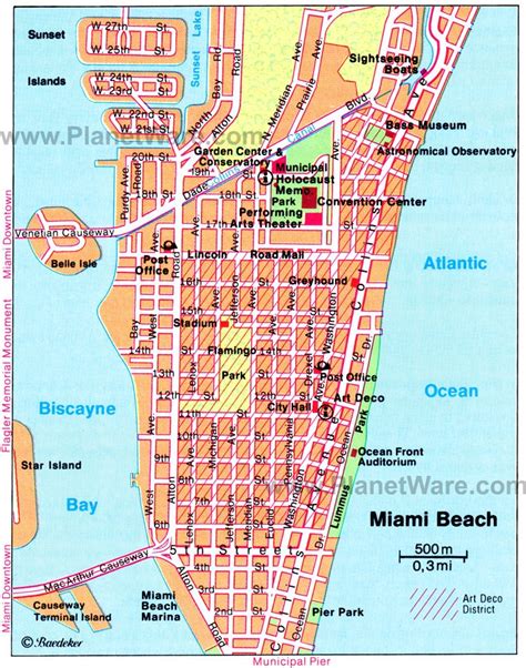 Map Of South Beach Miami | Beach Map