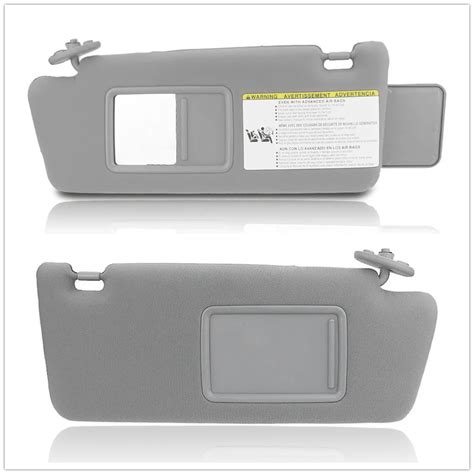 Gray Sun Visor For Toyota Tacoma Non Light Left Drive Car