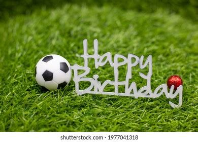 Soccer Ball Happy Birthday Sign On Stock Photo 1977041318 | Shutterstock