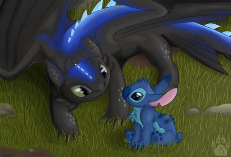 Cute Stitch And Toothless And Pikachu Luanetg