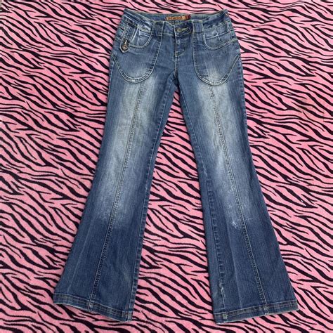 Super Sick Vintage Mudd Jeans Y2k 2000s Flare Jeans Depop