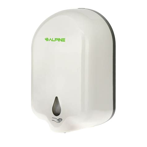 Alpine Commercial Soapsanitizer Dispenser Automatic Liquid 1100 Ml White