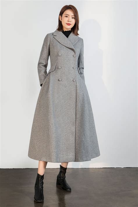 Vintage Inspired Long Wool Princess Coat Women C1758 Ylistyle