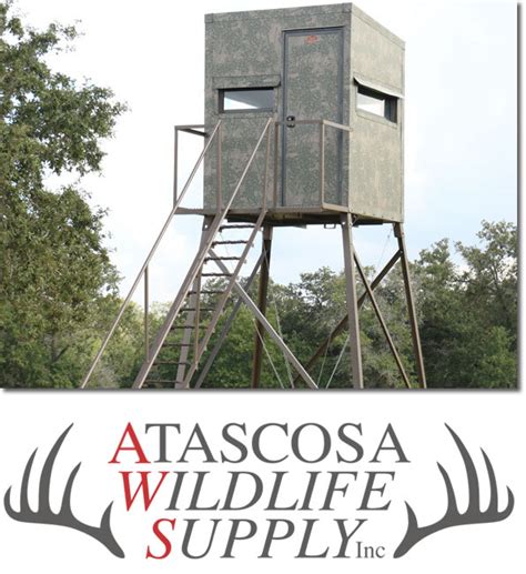 5 X 5 X 10 Foot Fiberglass Deer Stand By Atascosa Wildlife Supply