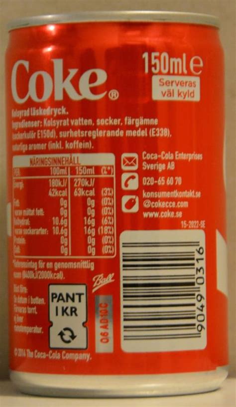 Coca Cola Cola 150ml Sweden