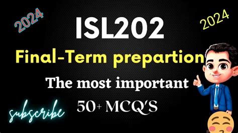 Isl Final Term Preparation Isl Final Term Isl