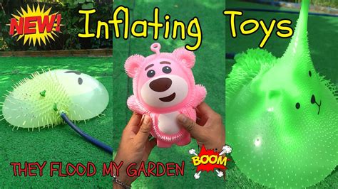 Inflating 100 Toys Until They Blow 💥💥💥 Best Toys Flooded My Garden