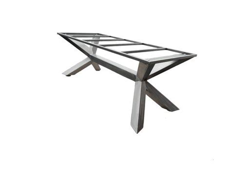 Metal Trestle Table Granite Dining Table Glass Trestle Etsy Mesas De