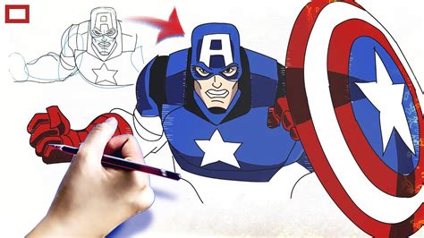Como Desenhar O Capitão América - Como Desenhar o Capitão América (Passo a Passo) Simples - YouTube