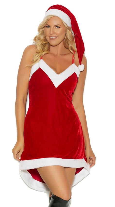 Plus Size Santas Sweetie Costume Plus Size Santa Red Dress Costume