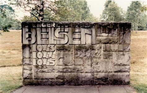 Bergen-Belsen. The infamous concentration camp close to Bergen-Hohne ...