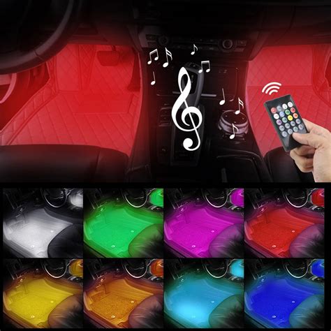 Led Led Car Interior Backlight V V Led Bar Ambient Mood Foot