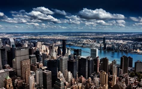 High Rise Buildings Skyscraper City New York City Hdr Hd Wallpaper