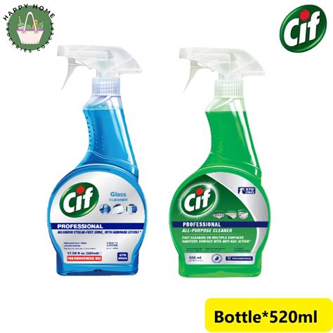 Cif Professional Glass Cleaner All Purpose Cleaner Spray Bottle