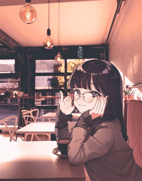 Cute Coffee Background Anime