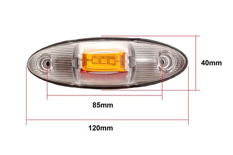 Led Feu De Gabarit Lat Raux Lampe V V Pour Remorque Camion