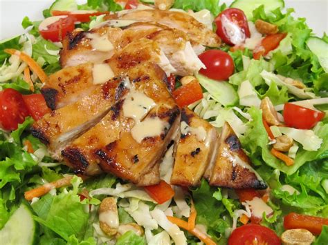 Jenn S Food Journey Grilled Teriyaki Chicken Salad With Wasabi Dressing