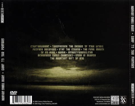 Car Tula Trasera De Heaven Shall Burn Deaf To Our Prayers Portada