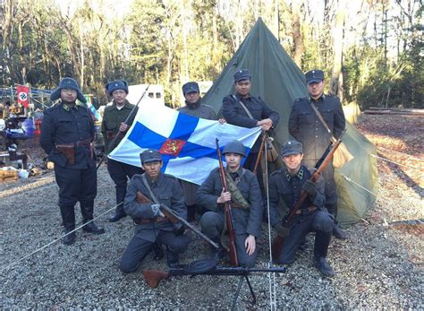 AI enhanced picture of a Finnish continuation war infantry squad before ...