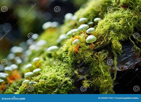 Macro Photographs Of Moss And Lichens Stock Illustration Illustration