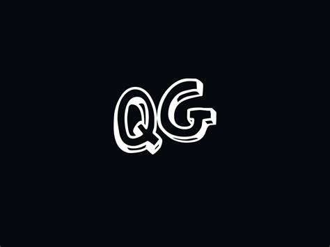 Premium Qg Letter Logo Unique Qg Logo Icon Vector Stock