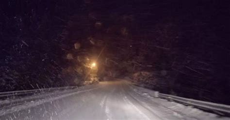 La Nieve Lleg Por La Noche Y Piden Extrema Precauci N En Ruta