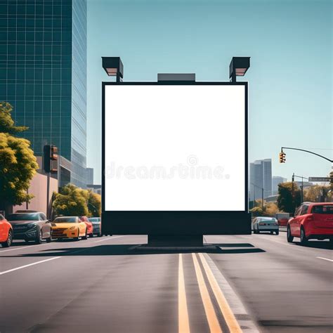 Ai Generated A White Frame Of A Billboard For Displaying Advertisement