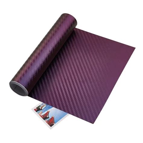 Purple Blue Chameleon Carbon Fiber Vinyl Film Color Change Auto Car