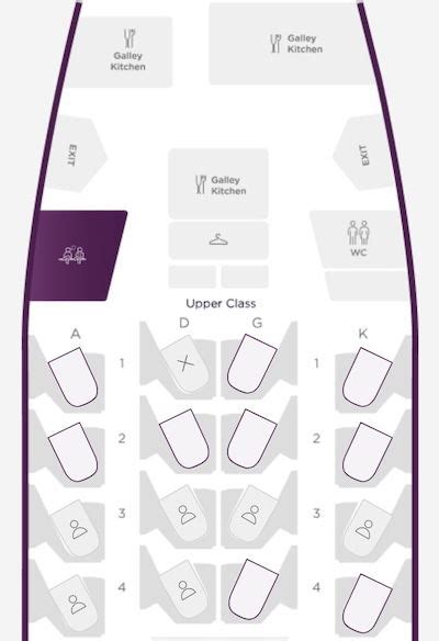 Virgin Atlantic Fleet Seat Map Plane Layout Elcho Table