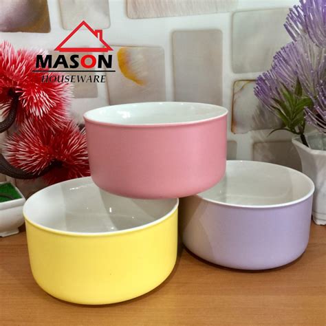 Mangkok Mangkuk Keramik Warna Pastel 5 Shopee Indonesia