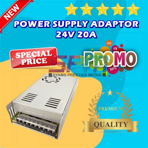 Jual Power Supply Switching PSU 24V 20A High Quality 24 Volt 20