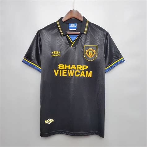 Manchester United 1993 Black Away Shirt Premier Retros