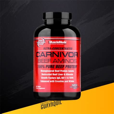 Carnivor Beef Aminos 300 Tabletas Musclemeds Suplementos Olímpicos