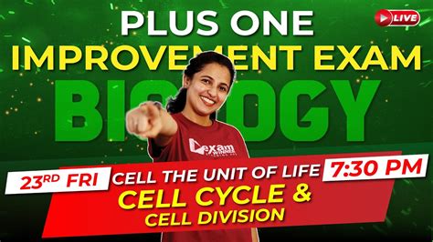 Plus One Improvement Exam Biology Cell The Unit Of Life Cell Cycle